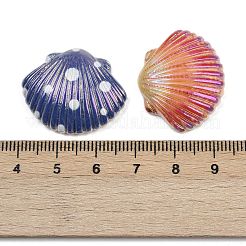 オペーク樹脂カボション  シェル形状  ミックスカラー  22.5x27.5x6.5mm&nbsp;CRES-A060-06