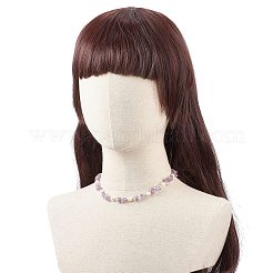 4 個 4 スタイル天然混合宝石チップ & パール ビーズ ネックレス セット女性  15.35インチ（39cm）  1個/スタイル&nbsp;NJEW-JN04008