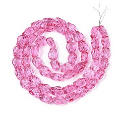 Baking Paint Transparent Glass Beads Strands&nbsp;DGLA-N017-02B