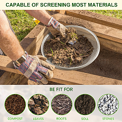 6Pcs 6 Styles Iron Mesh Garden Sieve&nbsp;TOOL-DL0001-05