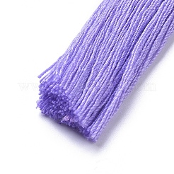 ナイロンタッセルビッグサイズペンダントトップ  ライラック  90~100x7mm  穴：3x2mm&nbsp;FIND-L010-A05