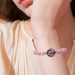 10Pcs Handmade Inner Flower Lampwork Beads&nbsp;LAMP-PA0001-02B