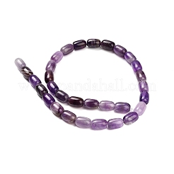 天然石アメジストビーズ連売り  コラム  12~13x8~9mm  穴：1.2mm  約26個/連  15.67''（39.8センチメートル）&nbsp;G-H319-A02-01