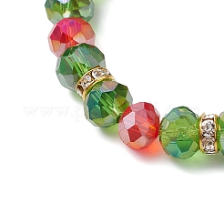Christmas Theme Glass Beads Stretch Bracelets&nbsp;BJEW-JB11258