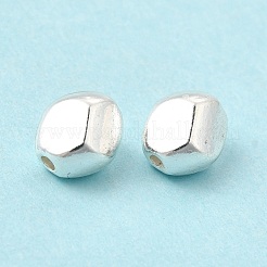 長持ちメッキ合金ビーズ  カドミウムフリー＆ニッケルフリー＆鉛フリー  ポリゴン  銀  7x6x6mm  穴：1.2mm&nbsp;FIND-C020-05S
