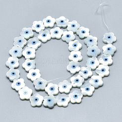 Natural White Shell Mother of Pearl Shell Beads&nbsp;SSHEL-N036-012
