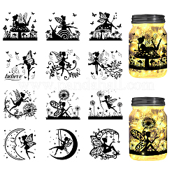 12 Style Silhouette Paper&nbsp;AJEW-WH0345-0003