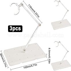 プラモデルおもちゃ組み立てホルダー  鉄製のネジとナット付き  透明  14.5x9.6x0.85cm&nbsp;ODIS-WH0025-22