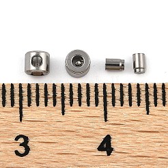 304 Stainless Steel Crimp Beads&nbsp;STAS-Z090-02P