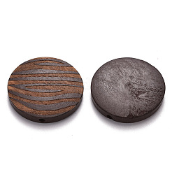 Painted Natural Wood Beads&nbsp;WOOD-N006-06E
