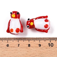 手作りランプワークビーズ  ペンギンチャーム  ミックスカラー  21.5~22x16~16.5x13~14mm  穴：1.4~1.6mm&nbsp;LAMP-T022-03A-01