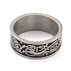 304 Stainless Steel Ring&nbsp;RJEW-B055-03AS-11