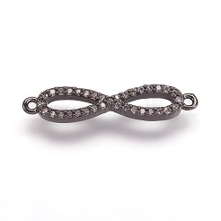 Brass Cubic Zirconia Links&nbsp;ZIRC-K070-11