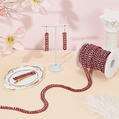5 Yards Glass Rhinestone Cup Chains&nbsp;RB-WH0013-01C