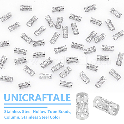 200Pcs Stainless Steel Hollow Tube Beads&nbsp;STAS-UN0055-69