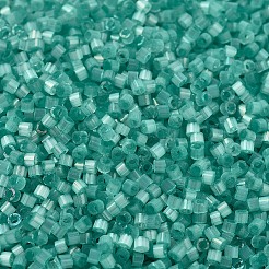 MIYUKIデリカビーズ  シリンダー  日本製シードビーズ  11/0  （db1812)染色ライトアクアグリーンシルクサテン  1.3x1.6mm  穴：0.8mm  約10000個/袋  50 G /袋&nbsp;SEED-X0054-DB1812