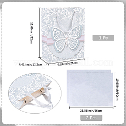 1Pc Butterfly Printed Paper Gift Bags with Ribbon Handles&nbsp;ABAG-SP0001-10B