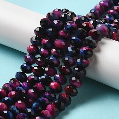 Natural Rainbow Tiger Eye Beads Strands&nbsp;G-NH0002-D02-04