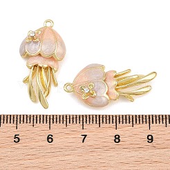 Alloy & Enamel & Crystal Rhinestone Pendants&nbsp;RB-CBA415D-26G
