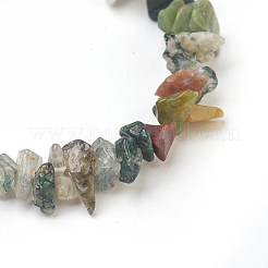 Natural Indian Agate Chip Beads Anklets&nbsp;AJEW-AN00229-06