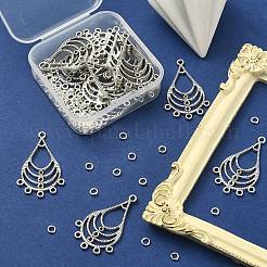 20Pcs Tibetan Style Alloy Rhinestone Connector Settings&nbsp;FIND-YW0003-27