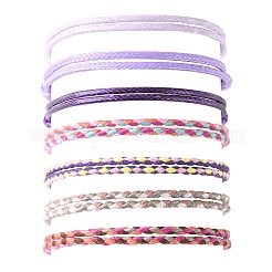 14Pcs 7 Colors Cotton Cord Bracelet Set for Men Women&nbsp;BJEW-FS00025-05