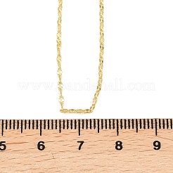 1.5MM Adjustable Slider Brass Dapped Chain Necklaces for Men Women&nbsp;NJEW-L012-10G