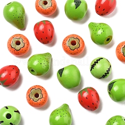50Pcs 5 Styles Wood Beads&nbsp;WOOD-FS0001-45