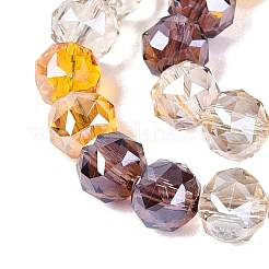 Electroplate Transparent Glass Beads Strands&nbsp;EGLA-Q135-8MM-C09