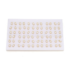 真鍮と天然真珠のスタッドピアス  兎  18KGP本金メッキ  12x8mm&nbsp;PEAR-N020-WX05