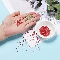 375g15色ガラスシードビーズ  透明色の虹  ラウンド  ミックスカラー  12/0  1.5~2.5x1.5~2mm  穴：0.5~1mm  25 G /カラー&nbsp;SEED-JP0004-05-2mm
