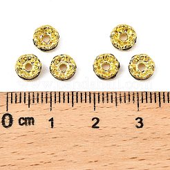 Brass Rhinestone Spacer Beads&nbsp;RSB028NF-04G