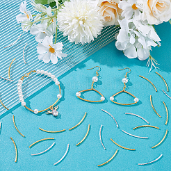 200Pcs 2 Colors Brass Tube Beads&nbsp;KK-UN0003-79