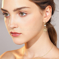 2 Pairs 925 Sterling Silver Hoop Earring Findings&nbsp;STER-BBC0007-75