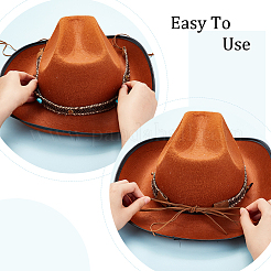 9Pcs 9 Styles Velvet & Imitation Leather Hat Belt&nbsp;FIND-GA0003-20