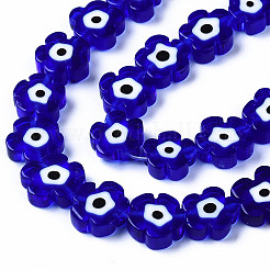 Handmade Lampwork Beads Strands&nbsp;X-LAMP-N023-002B-02
