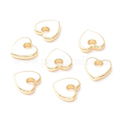 Rack Plating Eco-friendly Brass Enamel Charms&nbsp;KK-D073-04G-NR
