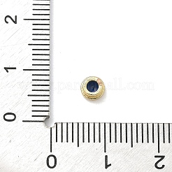 Flat Round Brass Micro Pave Cubic Zirconia Cabochons&nbsp;KK-P345-13G-A09