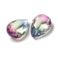 Faceted K9 Glass Rhinestone Cabochons&nbsp;GGLA-B002-02A