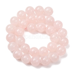 天然石ローズクォーツビーズ連売り  スムーズなラウンド  12~12.5mm  穴：1.5mm  約30~34個/連  14.76~15.75''（37.5~40センチメートル）&nbsp;G-T150-A04-12mm