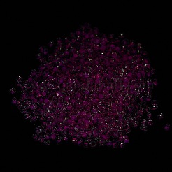 蓄光ガラスシードビーズ  暗闇で光る  ピーナッツ  マゼンタ  2.5x4x2mm  穴：0.8mm  約11250個/ポンド&nbsp;SEED-A033-07F