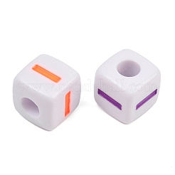 Opaque Acrylic Enamel European Beads&nbsp;AC-ACBA1794-04I