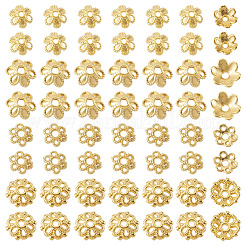 400Pcs 4 Styles Alloy Bead Caps&nbsp;FIND-TA0009-94G