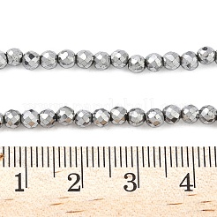 Electroplate Synthetic Magnetic Hematite Beads Strands&nbsp;G-A263-B01-02C