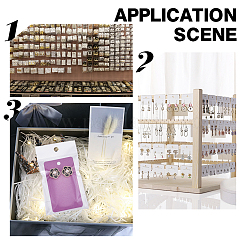120Pcs Blank kraft Paper Earring Card Holder for Earring Display&nbsp;DIY-PH0009-96A