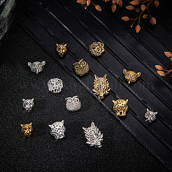 48Pcs 12 Styles Tibetan Style Alloy Beads&nbsp;FIND-DR0001-22