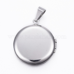 Tarnish Resistant 304 Stainless Steel Locket Pendants&nbsp;X-STAS-H389-30P