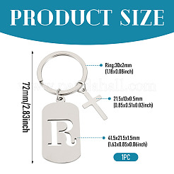 1Pc Stainless Steel Keychains&nbsp;KEYC-TADJ0001-08R