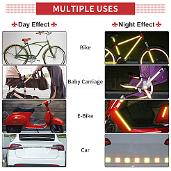 8Sets 2 Style Star & Moon PET Safety Reflector Strips Adhesive Stickers&nbsp;AJEW-GA0003-53
