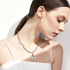 Faceted Glass Rhinestone Pendants&nbsp;RGLA-PH0002-09